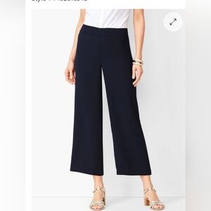 ❤ NWT! TALBOTS WIDE LEG CROP PANTS, HIGH RISE, CREPE, 8 (29)